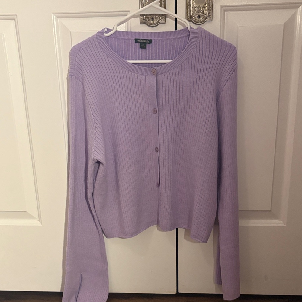 Wild Fable Lavender Cardigan Sweater